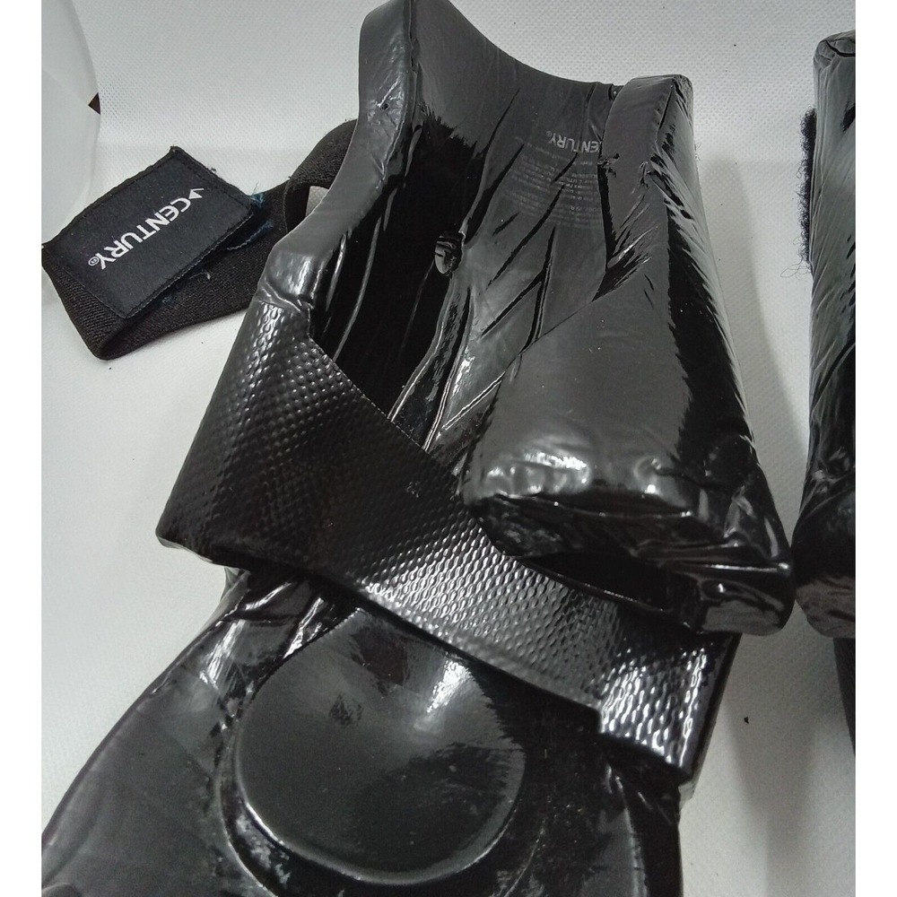 Century Martial Arts Sparring Foot Pads Black Dipped Foam Boots Karate Taekwondo - Picture 3 of 5